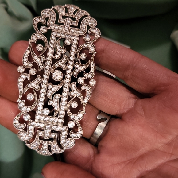 ANDREW PRINCE DESIGNED  PLATINUM HAIR PIN IT HAS A LIFETIME WARRANTY - Picture 5 of 6